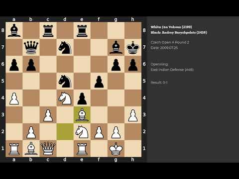 Jan Vokoun - Andrey Baryshpolets | East Indian Defense | 2009