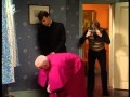 Father Ted jumps through the window