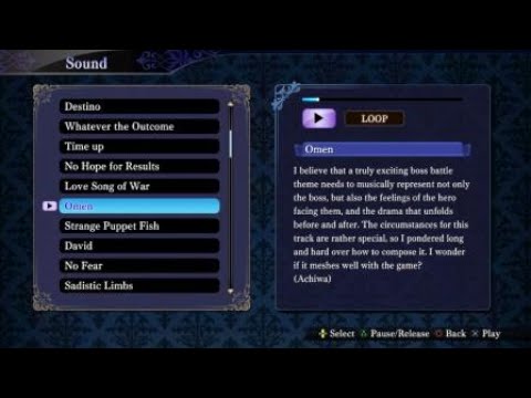 "Omen" (Looped) - Nights of Azure 2: Bride of the New Moon Soundtrack