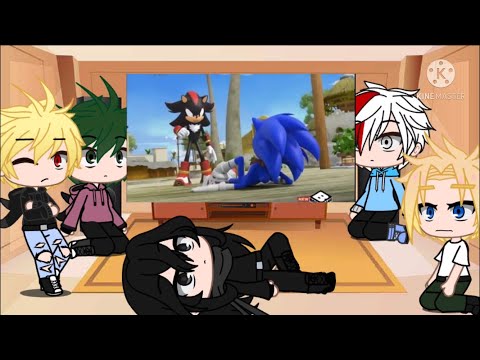 MHA/BNHA React to Team Sonic vs Shadow (Sonic boom)