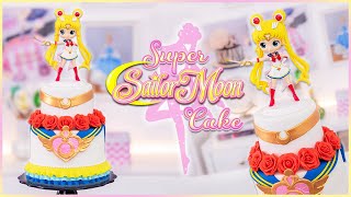 🌙 Moon Power! Make Up! Super SAILOR MOON Cake Tutorial!