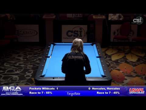 AZ State 8 Ball Women's Teams Final Hercules,hercules Vs Pockets Wildcats Set 1