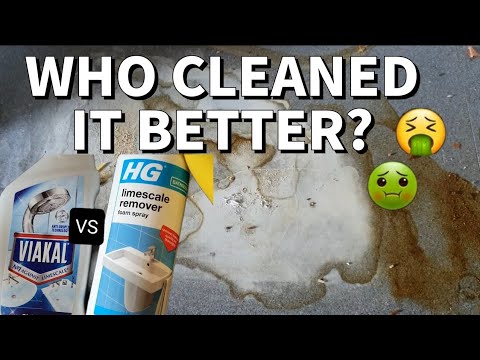 VIAKAL VS HG. WHICH CLEANED IT BETTER? 💧🤷 HG LIMESCALE REMOVER OR VIAKAL LIMESCALE REMOVER