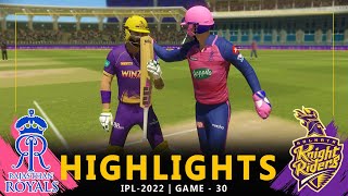 IPL - 2022 | 30th Match Highlights | Rajasthan Royals Vs Kolkata Knight Riders | #rrvskkr