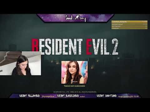 Sasha Grey VOD May 2019 - Playing Resident Evil 2 as Leon B Story Unlockables Part 5