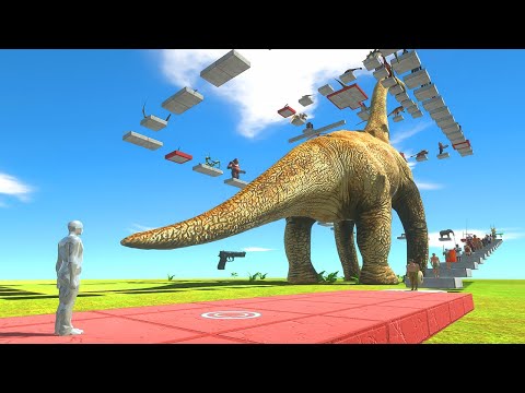 Brachiosaurus Deadly Parkour FPS - Animal Revolt Battle Simulator