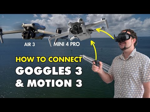 DJI Goggles 3 and RC Motion 3 with DJI Mini 4 Pro or DJI Air 3 - How To Connect