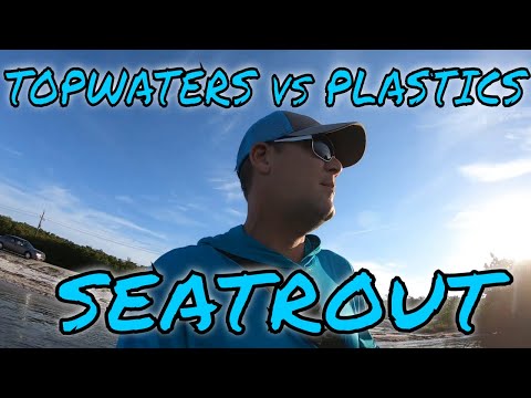 CATCHING SEA TROUT ON SOFT PLASTICS AND TOP WATERS AT THE SANIBEL FLATS