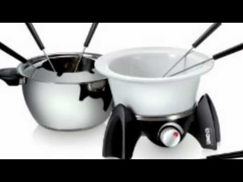 Virtuvės Prietaisai - Unold Elektrinis Fondiu Rinkinys 0.8L 6 Asmenims Nerūdijančio Plieno video