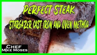 Cooking a Perfect Steak with Stargazer Frying Pan and an Oven.