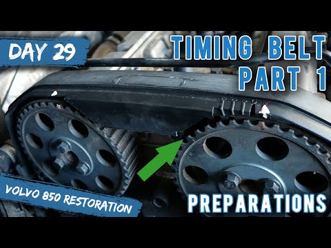 Volvo 850 Restoration - Timing Belt Replacement PART 1