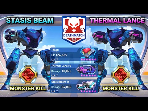 Tengu with Stasis Beam - Thermal Lance - Monster Kill - Mech Arena