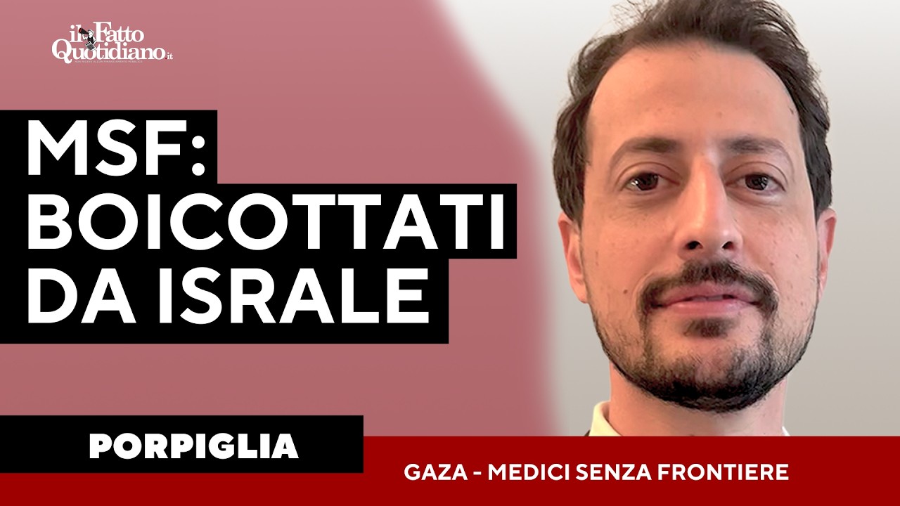 Medici Senza Frontiere, Porpiglia: “A Gaza boicottati da Israele. Ciò che accade è irraccontabile”