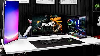 I Built an RGB Gaming Desk Setup - MSI RGB Monitor Arm Review
