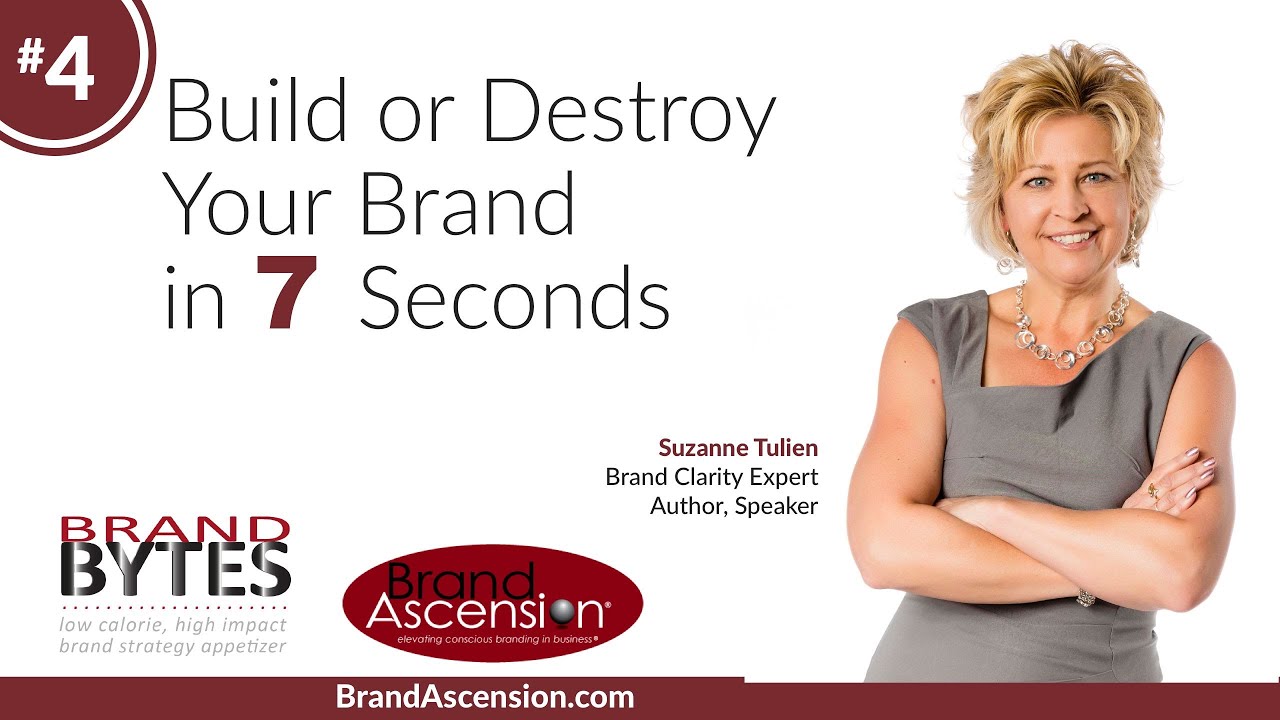 Build or Destroy Your Brand in 7 Seconds - BrandByte#4