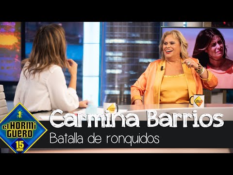 La 'pelea' entre Carmina Barrios y Nuria Roca, ¿cuál de las dos ronca más? - El Hormiguero