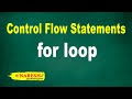 for loop | Control Flow Structures Tutorial | Naresh IT