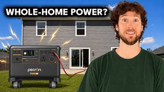 Pecron F5000 power station with solar panels