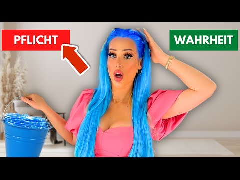 ICH FÄRBE meine HAARE BLAU 😳 (Wahrheit oder Pflicht)