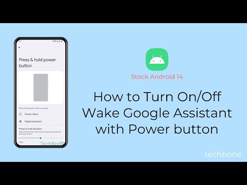 How to Turn On/Off Wake Google Assistant with Power button [Android 14]