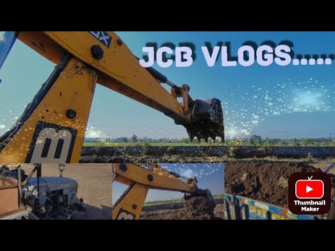 JCB Backhoe Loader Working For New Bridge Construction - JCB Dozer Working Video