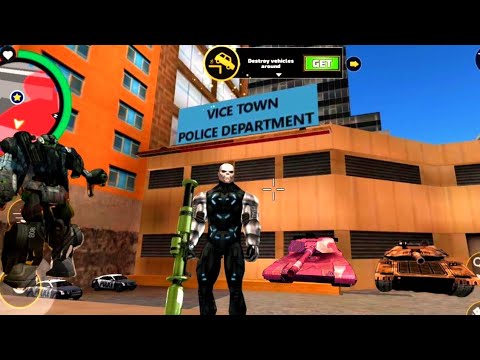 Rope Hero On Vice Town Police Department #25 @nileshgamingzone1