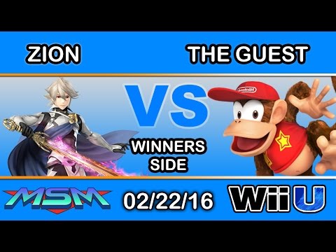 MSM 38 - Zion (Corrin) Vs. The Guest (Diddy Kong) Winners Side - Smash Wii U