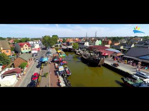 Łeba z lotu ptaka - Dom Wczasowy Hanna - noclegi, pokoje, wczasy, apartamenty