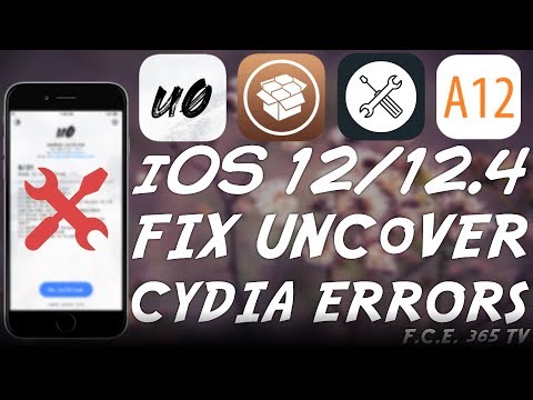iOS 12.4 / 12.0 A12 Unc0ver JAILBREAK: How Fix Most Unc0ver / Cydia Errors / Problems Video