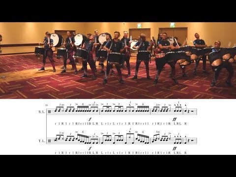 Spirit of Atlanta 2019 Drum Break Transcription