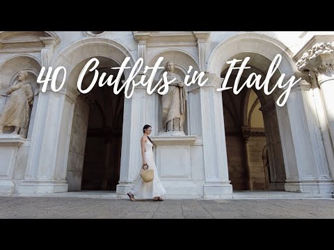 40 Outfits I Wore in Italy | Capsule Wardrobe Examples...