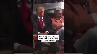 OMG: Trump FALLS ASLEEP on national TV after being MASSIVELY BOOED