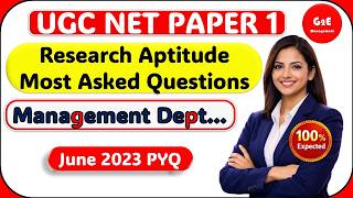 UGC NET Research Aptitude June 2023 PYQ Marathon| Management Special | Smart Tricks