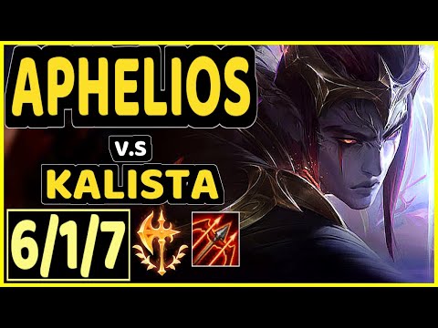 YEN (APHELIOS) vs KALISTA - 6/1/7 KDA BOTTOM ADC CHALLENGER GAMEPLAY - NA