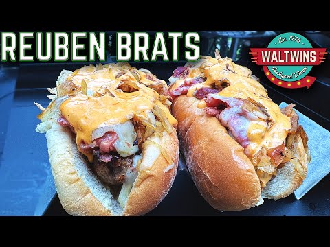 THERE IS NO WAY THIS WORKS! A REUBEN ON A BRATWURST, MADE ON THE GRIDDLE! REUBEN BRAT - EASY RECIPE