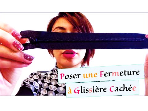 comment poser une fermeture a glissiere invisible