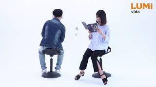 Adjustable-Height Active Perch Stool Features Video CH04-5