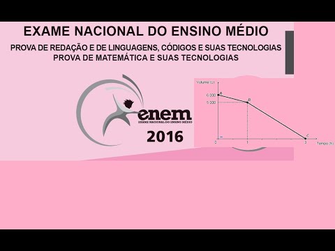 ENEM 2016 - QUESTÃO 136 - PROVA ROSA - VAZÃO DA CISTERNA - BOMBAS