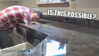 How To Pour The Best Epoxy Kitchen Countertop Step By Step With Backsplash & Undermount Sink Install