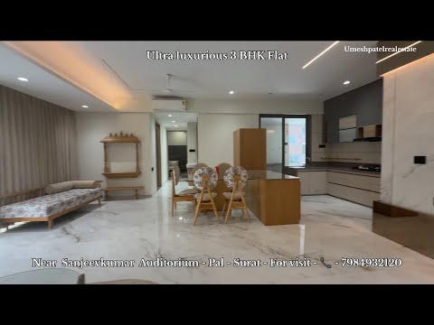 3 BHK Ready to Move Flat in Pal Gam, Surat | Spacious 2275 sq.ft | Luxury Living