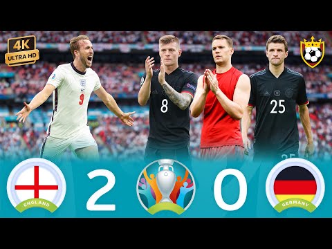 England eliminates Germany and breaks the German curse🌟🤯🔥❯ England (2-0) Germany ● EURO 2020 🎬 4K