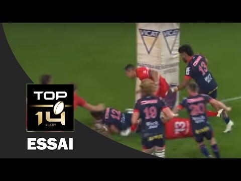 TOP 14 ‐ Essai de Nigel HUNT (FCG) – Grenoble-Lyon – J26 – Saison 2016/2017