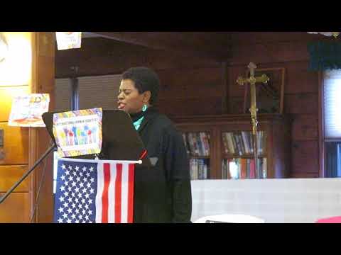 Ferguson MO-Vanessa Dale Coleman at Human Rights Day Celebration in Ferguson