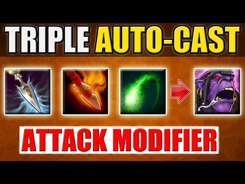 Triple Auto-Cast Ability Build [Full Attack Modifier Windranger] Dota 2 Ability Draft