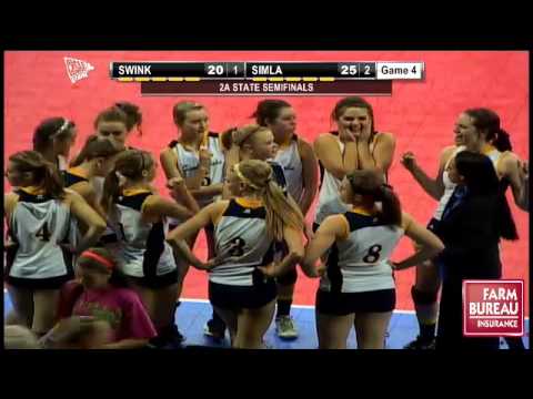 2012 CHSAA 2A Volleyball State Semifinal #2- Swink vs. Simla