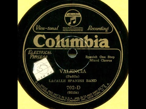 Valencia--Lacalle Spanish Band, 1926
