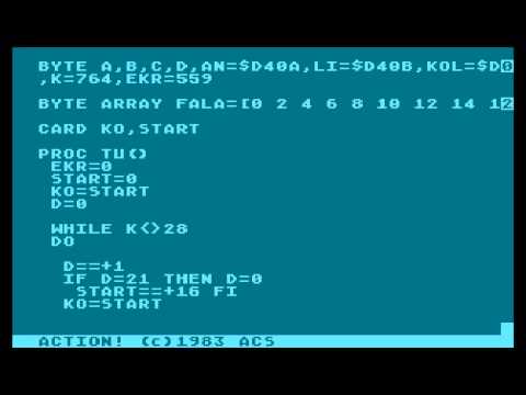 Action! code example 1 Atari XL/XE