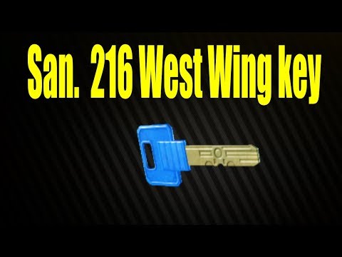 Escape From Tarkov - San. 216 West Wing key