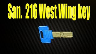 Escape From Tarkov - San. 216 West Wing key