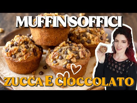 I MUFFIN alla ZUCCA più soffici che farai quest’anno, con NOCI e CIOCCOLATO